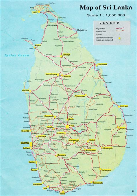 Distance between cities Sri Lanka .